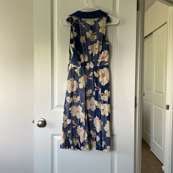 Anthropologie CAMELLIA COLLARED DRESS size 0 - Picture 7 of 10